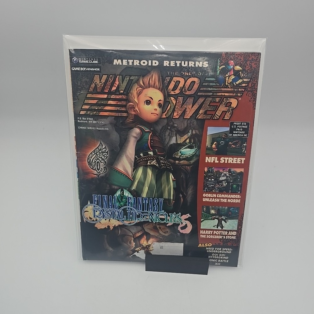 Nintendo Power Volume 177 Final Fantasy Crystal Chronicles w/ Poster 2004
